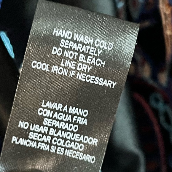 Nicole Miller Black Embroidered Boho Paisley Midi Dress Size 10 - Picture 3 of 12